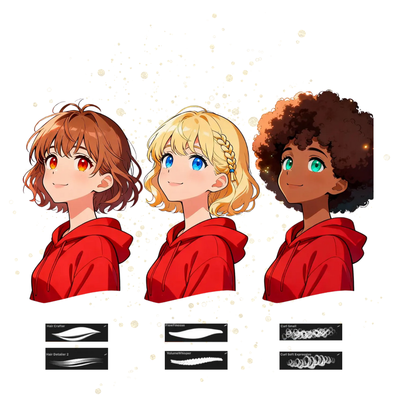 3D models with custom tattoo designs displayed